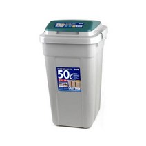 분리수거함 코멕스 크린스페이스 50L 연회색 그린 쓰레기통 재활용분리수거 _ 737599EA, 본상품선택