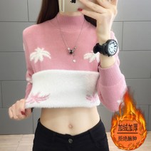 여자목폴라 여자목폴라 여성반목 일체털 기모 스웨터여성 두꺼운 봄가을 2022년이너 셔츠여성 코디가잘되는 핫스타일