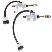 유압실린더 유압잭 ATV 리어 브레이크 펌프 오토바이 풋 유압 수정 마스터 실린더 스페어 드롭 배송, 1.Silver