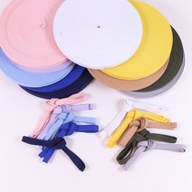 갓샵 10mm 헤링본 면테이프 끈 10color 패브릭 테이프 면끈, 블루, 1X270cm