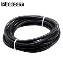 12510meter 2x4mm id 2mm od 4mm ptfe 튜브 3d 프린터 부품 파이프 bowden j-head 1.75mm 필라멘트 가이드 튜브 ender3 v2 cr10, 1m, 검은색