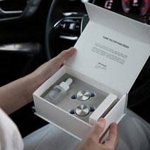 DU_새차 선물 오퍼스 명품 차량용 방향제 송풍구 더블 (+ 쇼핑백 증정), 메탈실버+CONGRATULATIONS:어벤투스