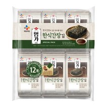 CJ명가 빠삭김 한식간장김 밥반찬 건강간식 간편식 밥반찬 간편요리 1세트, 6세트
