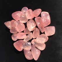 1+1 콩 자갈 바닥 흑 백 천연 록 핑크 로즈 쿼츠 스탈 큰 입자 치유 미네랄, 1개, 2-3cm