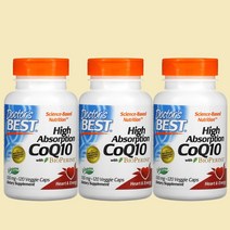 코엔자임 Q10 코엔자임 Q10 코 큐텐 엔자임 100mg, 02. 닥터스베스트 CoQ10(2+1통), 3통, 120정