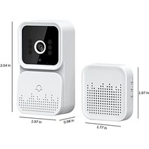 스마트 인터폰 와이파이 무선 초인종 hd 카메라 야외 보안 초인종 나이트 비전 비디오 음성 인터폰 홈 원격 모니터 도어 폰, 비디오 초인종