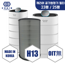 ㈜체인컴퍼니 캐리어 공기청정기 필터 H13 국내생산 CAPS-P082HLAW2, H13 등급 헤파+탈취 1개