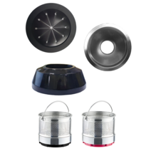 국내유일 일체형 음식물처리기 싱크센스 부속품 튐 방지 고무 분쇄필터 분쇄호퍼 상하, 분쇄호퍼 하, 블랙