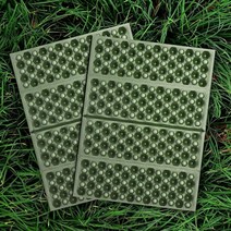 FOCHIER F 경기장 시트 패드 캠핑 폼 패드 접이식 Z 스타디움 시트 쿠션 단열 앉는 패드 캠핑 배낭여행 경기장 야외 피크닉 하이킹 등산 관람석용, Green 2PC