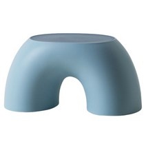 화장대의자 이케아스텝스툴 화분받침대 동물스툴 풋 원목스툴 간단한 세미 링 레인보우 작은 벤치 홈 실내 의자 의자 발판 가구 의자 침실 408, 푸른