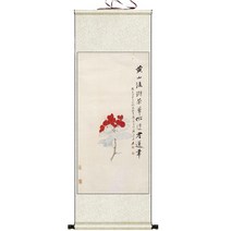 화조도 산수화 외국 친구 선물 풍속화 70대 할아버지 a04, 80x180