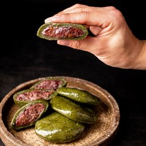 착한떡 앙금쑥개떡 2kg(직접만든 팥앙금 제주해풍쑥 60g32개)