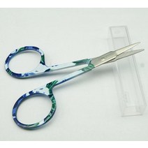 요술가위 애견 전문가용 미용 가위 머리숱가위 1pcs 녹색 패턴 쌍꺼풀 스틱 매니큐어
