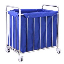 빨래바구니 세탁물 운반카 빨래통 바퀴달린 수거함, 상세 페이지 참고, 직사각형 +무음휠 80x50x85