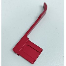 엄지 손가락 그립 메탈 핫슈 루믹스 GX85 GX9 용 가죽 및 카메라 핸드 보호 액세서리, 03 Red