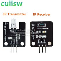 IR 적외선 송신기 모듈 Arduino 전자 빌딩 블록 용 Ir 디지털 38khz 적외선 수신기 센서 모듈|반도체 집적회로|, 1개