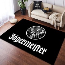 Jagermeister 로고 카펫 거실 홈 데코 커피 테이블 넓은 영역 러그 라운지 바닥 매트 침실용 미끄럼 방지 러그, 10.02 - 60x90cm 24x36inch