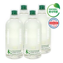 슈가버블 본(BORN) 고농축 프리미엄 아기 세탁세제 1L x4개 / 더마테스트인증