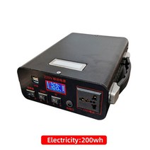 무소음발전기 소형 캠핑 220v 휴대용 배터리 전원 은행 에너지 스테이션 300w 비상, 300w 200w, 1개