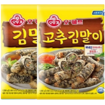 오뚜기 고추 김말이 1kg+김말이튀김 1kg, 2개