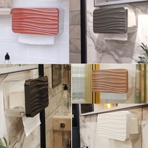 간편설치 인테리어 핸드타올케이스 디스펜서 소형, 펄그레이