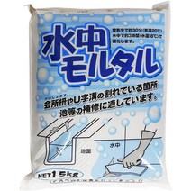 홈 화학 수중 접착제 시멘트 에폭시 모르타르 회색 1.5kg, 기본