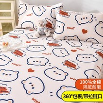 패드 가정용 침대 세트 생숙소 순면 버킹 목화솜이불, C07-허당곰
