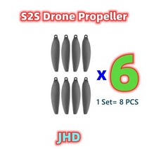 촬영용 입문용 초보용 전문가용 JHD S2S 드론 프로펠러 소품 메이플 리프 오리지널 미니 드론 LSRC 헬리콥터 블레이드, 5.S2S Propeller 6 set