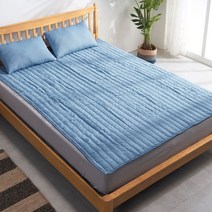 리빙홀세일 시어서커 쿨패드 S-SS_시원한 바닥이불 침대 스프레드 패드, 블루