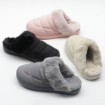 콜맨 따뜻 뽀송한 여성 밍크털 실내화 겨울 기모 방한 슬리퍼 사무실 직장인 학생 데일리룩