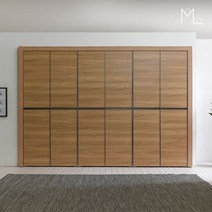 [천삼백케이] [모로] 마일스 LPM하이그로시 10.5자 겉서랍 통큰 장롱세트, 오크