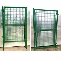 휀스대문 메쉬 휀스 펜스 울타리 게이트 출입문 대문, 잠금장치 아미 그린 높이 1.8m x 폭 1m, 1개