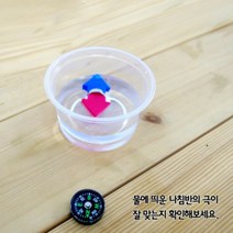 물에 뜨는 나침반 만들기(10인용) (HS), 단품