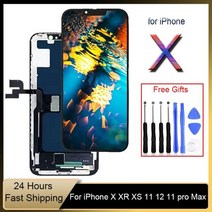 아이폰액정 본체 액정수리 LCD 휴대폰 OLED 디스플레이 아이폰용 아이폰 X 11 12 13 용 XS XR 11 프로 프로 맥스용 스크린 교체용 도매 가격 공, 11 PRO LCD