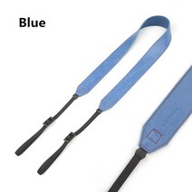 캠인 카메라 가죽 숄더 넥 스트랩 니콘 캐논 소니 후지필름 올림푸스 DSLR 미러리스, Blue