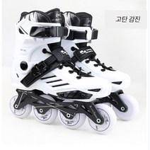 스케이트화 시니어 인라인스케이트 남녀 초보 인라인스케이트, 흰색