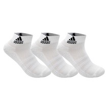 아디다스 쿠션 앙클 3PP 양말 DZ9365, 백색