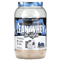 이지몰 MuscleSport Lean Whey Iso-Hydro Cookies Cream 2 lbs (910 g) No.81422, 기본
