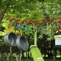 캠핑 레인보우 건조 빨랫줄 데이지체인 캠핑줄 갬성캠핑 캠핑로, 단품