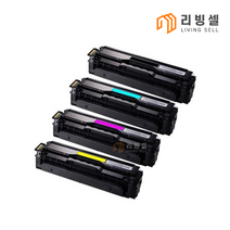[리빙셀] 삼성토너 CLT-K504S 재생토너 C504 M504 Y504 CLP415N CLX4195N SLC1404W 1453FW 1454FW 1454N 1810W 1860FW, 검정 X 1개, 1개