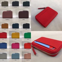 토고 소가죽 지퍼 카드지갑 명함지갑