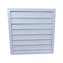 알루미늄 루바 루버 환기구 닥트자재 AL루바 통풍구, 구멍 사이즈：350×350알루미늄 내츄럴 칼라