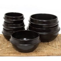 경산세라믹 직화 뚝배기 가정용 업소용뚝배기 토기 계란찜 찌개냄비, 검정, 받침4호기:150mmx225mmx185mm