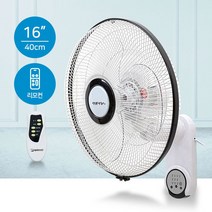 한빛시스템 벽걸이 선풍기 16인치 HV-2177R 리모컨 더위사냥 시원한 바람, 단일