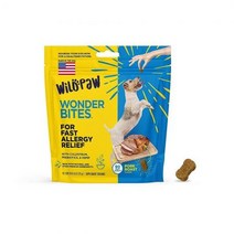 반려용품 WildPaw WonderBites 빠른 알레르기 완화를 위한 - 부드러운 껌 90개 가려운 피부와 알레르기가, one option, one option