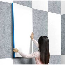 피아노학원 음악 노래연습실 DIY 방음벽 소리차단재, 린넨 화이트 3CM