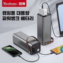 캠핑용 대용량 파워뱅크 휴대용 배터리 비상전원, [26400mah] [PD45W+220V]