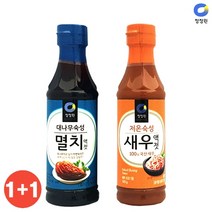 다봄마켓 [청정원]1+1구성!! 대나무숙성 멸치액젓+저온숙성 새우액젓(각500g) 액젓, 1개