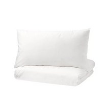 이케아 엥슬릴리아 이불커버+베개커버 화이트 150x200cm+50x80cm 면100%