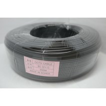 국산 CCTV케이블 - 3P케이블 연심 단심 200M 1타 흑색, 연심(보급형)